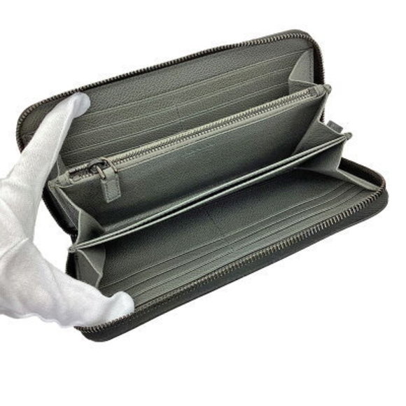 K PRADA Long Wallet Leather Black Card x - Picture 5 of 8